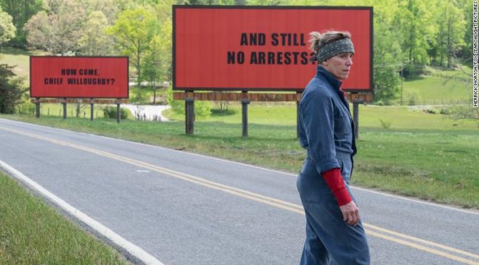 Three Billboards screening 7:30pm on Saturday 16th June